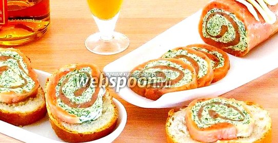 Рулет из солёной сёмги