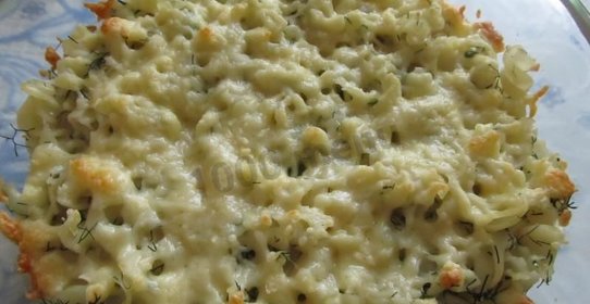 Лапшевник с мясом и сыром