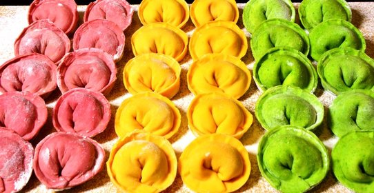 Цветные пельмени