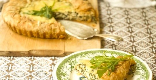 Пирог с рукколой
