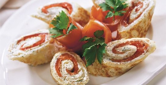 Рулеты с семгой