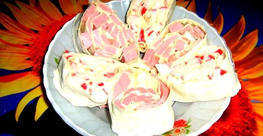 Рулеты из лаваша