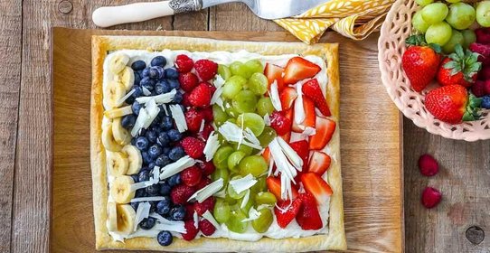 Французский пирог с фруктами