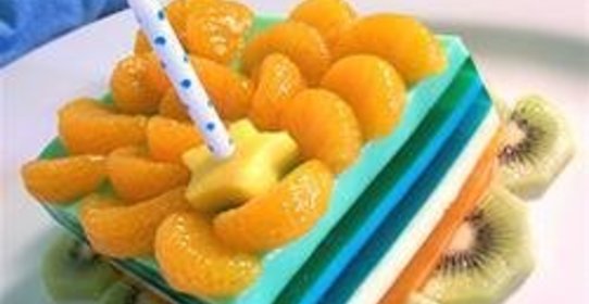 Семислойный желатиновый салат