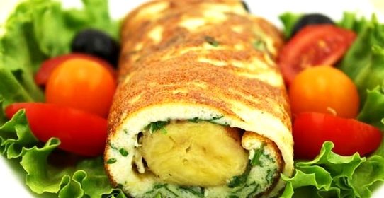 Яичница с бананом