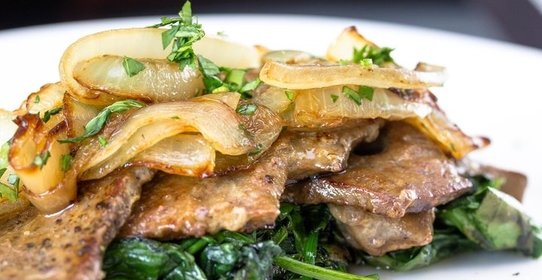 Печень по-венециански