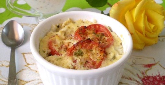 Кабачки, запеченные под соусом