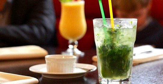 Безалкогольный мохито с газировкой