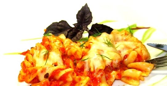 Сырная паста, запеченная в духовке