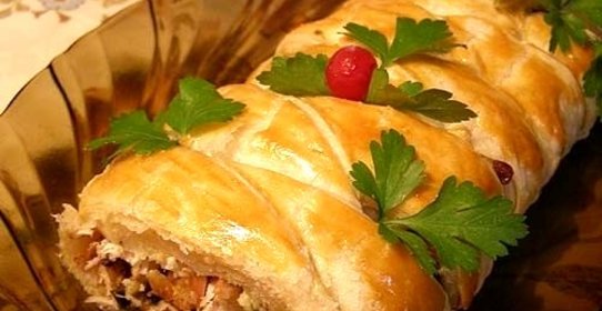 Быстрый пирог с мясом