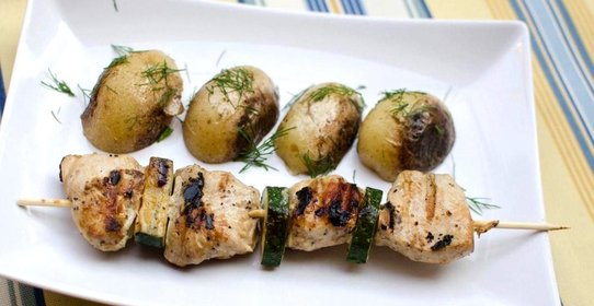 Куриные шашлычки в духовке