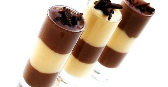 Шоколадно-ванильный пудинг