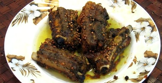 Ребрышки в фольге в духовке