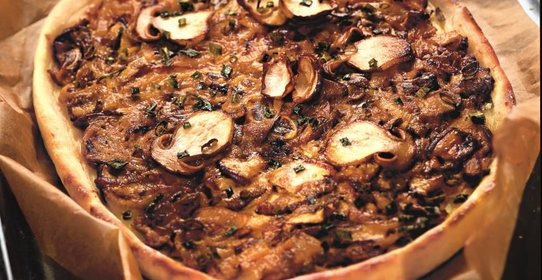 Картофельный пирог с грибами