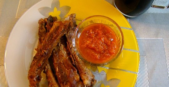 Свиные ребра в мультиварке