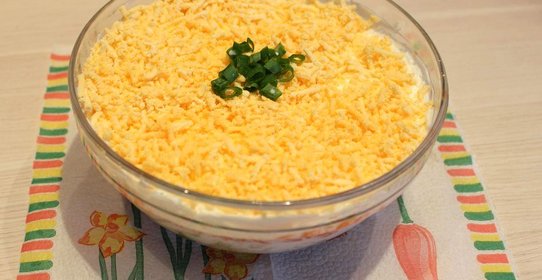 Мимоза из печени трески