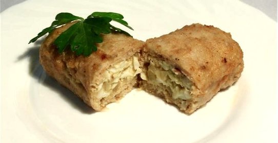 Зразы с грибами и яйцом