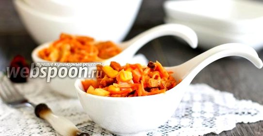 Салат с курицей и морковкой по-корейски