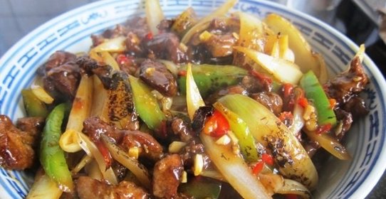 Мясо в воке