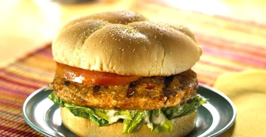 Вегетарианский бургер на скорую руку