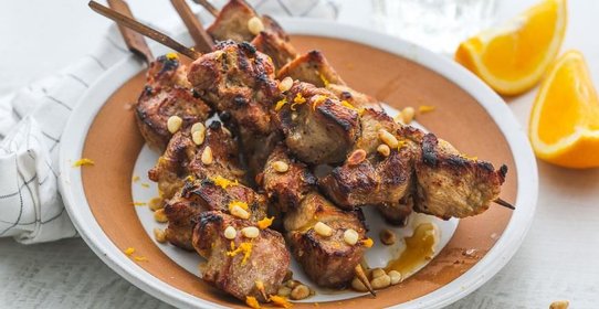 Шашлык из индейки с апельсинами по-шведки