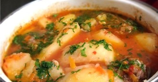 Тефтели с картошкой