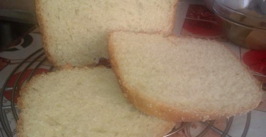 Миндальный белый хлеб в хлебопечке