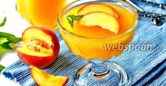 Желе из персиков