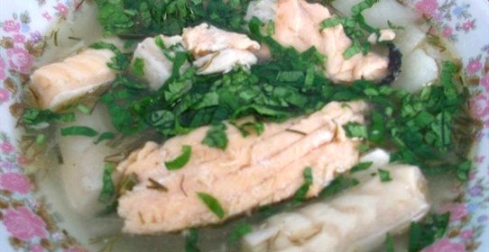 Уха из красной рыбы эконом вариант