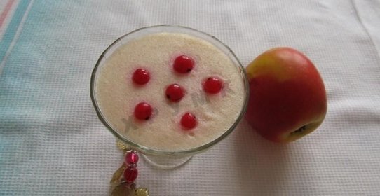 Яблочный мусс на манной крупе