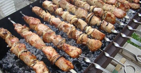 Шашлык из свинины в минералке