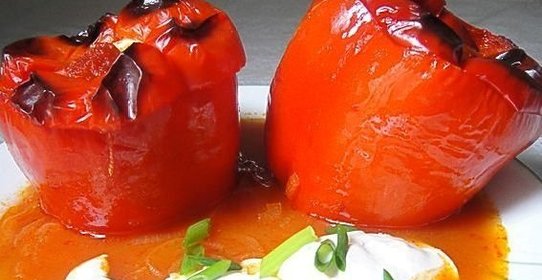 Фаршированный перец в фольге