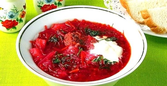 Борщ с квашеной капустой