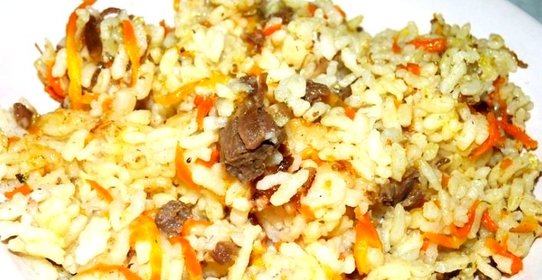 Плов с тушенкой в мультиварке