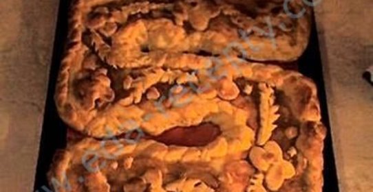 Пирог яблочный дрожжевойПятерка