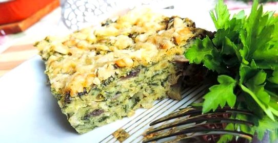 Запеканка из шпината и сыра