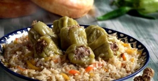 Плов с болгарским перцем