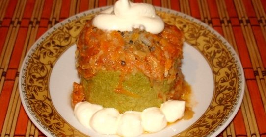 Жареные кабачки с мясом