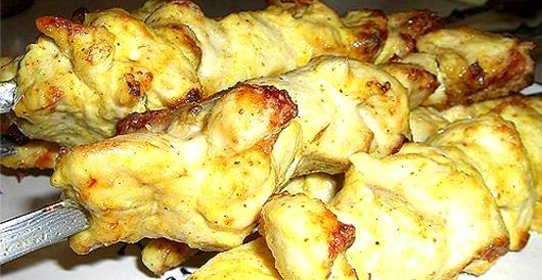 Шашлык из кальмаров