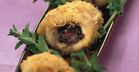 Рулеты из палтуса