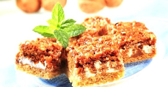 Бисквитный ореховый торт