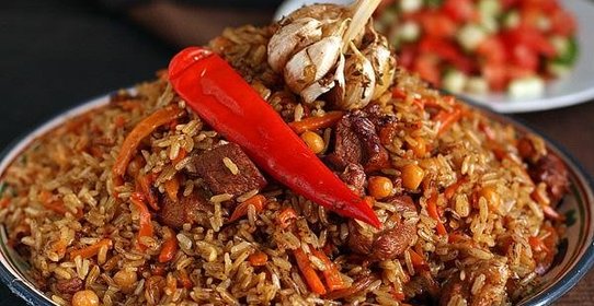 Плов из баранины с нутом