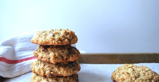 Овсяное печенье с кусочками шоколада