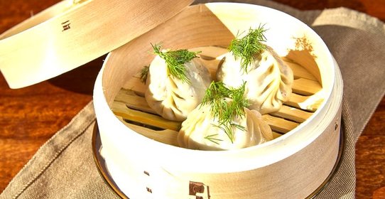 Манты с грибами