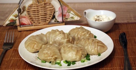 Манты-косичка с мясом