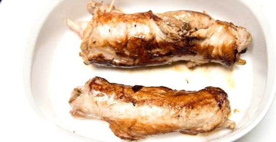 Мясной рулет с грибами