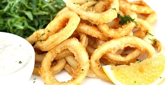 Кальмары с солью и перцем