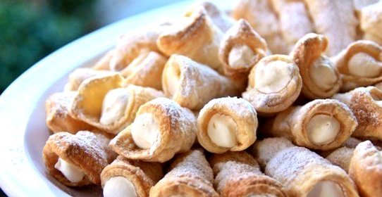 Трубочки с кремом