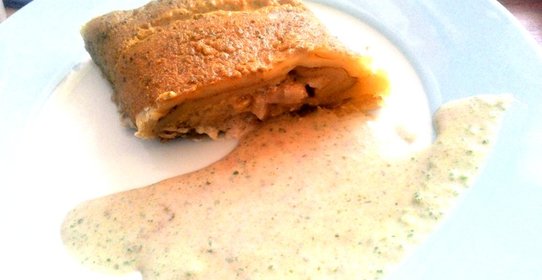 Штрудель с фейхоа и маскарпоне