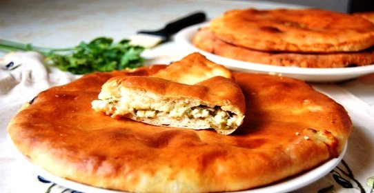 Осетинский пирог на сковороде